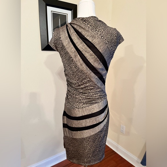 Betsey Johnson Gold and Black Cowl‎ Neck Dress - Picture 7 of 7